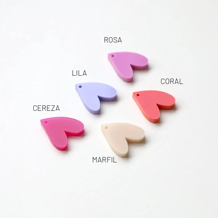 pendientes mini corazón