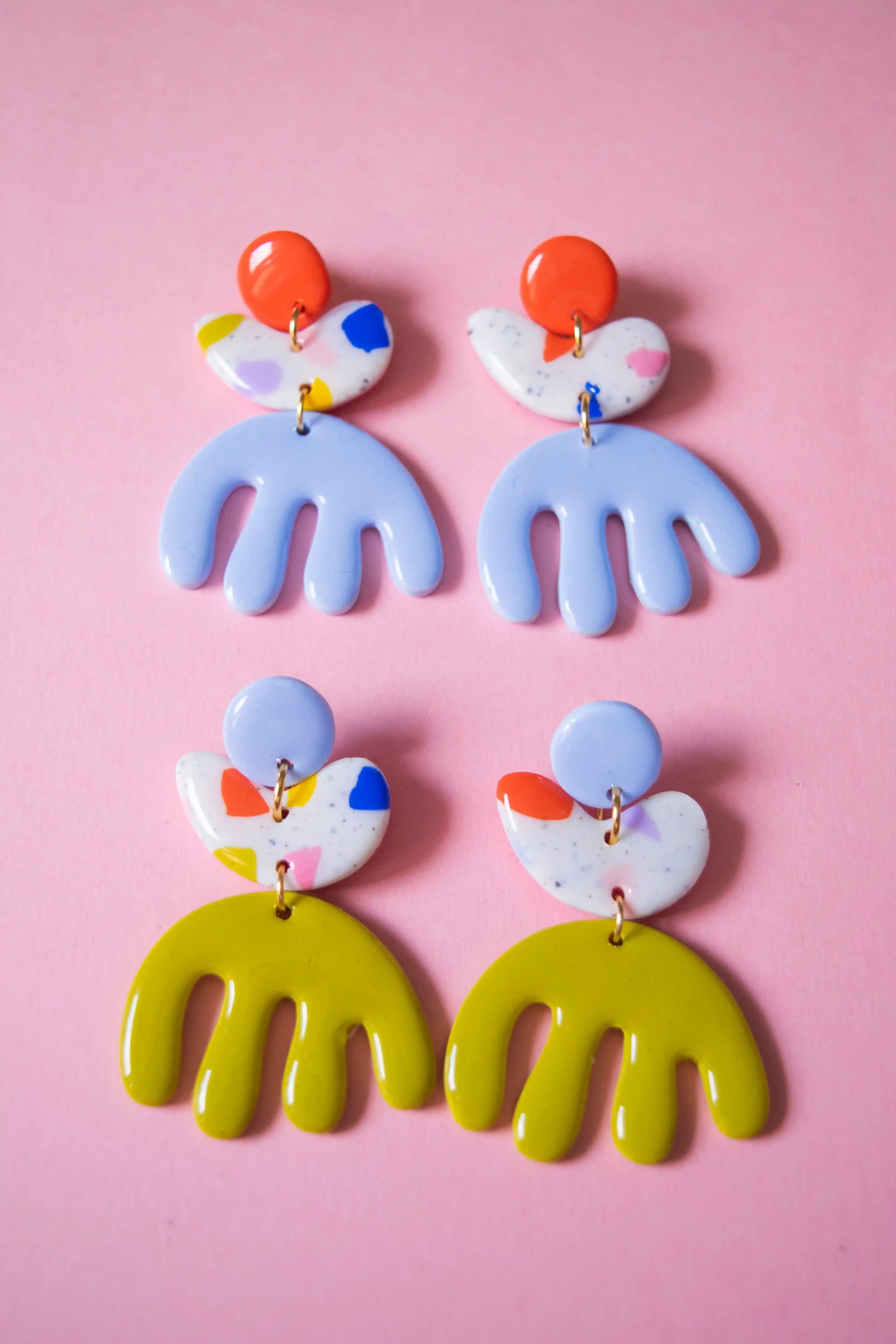Pendientes Matisse terrazo azul – JULIAHACECOSAS | Tienda de diseño Barcelona