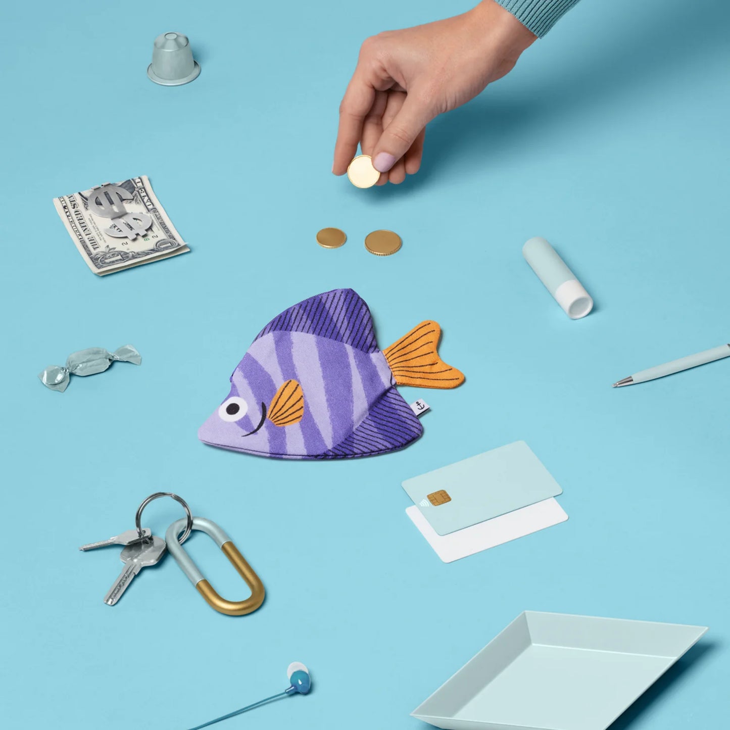 Pez Mola Mola Lila (llavero)