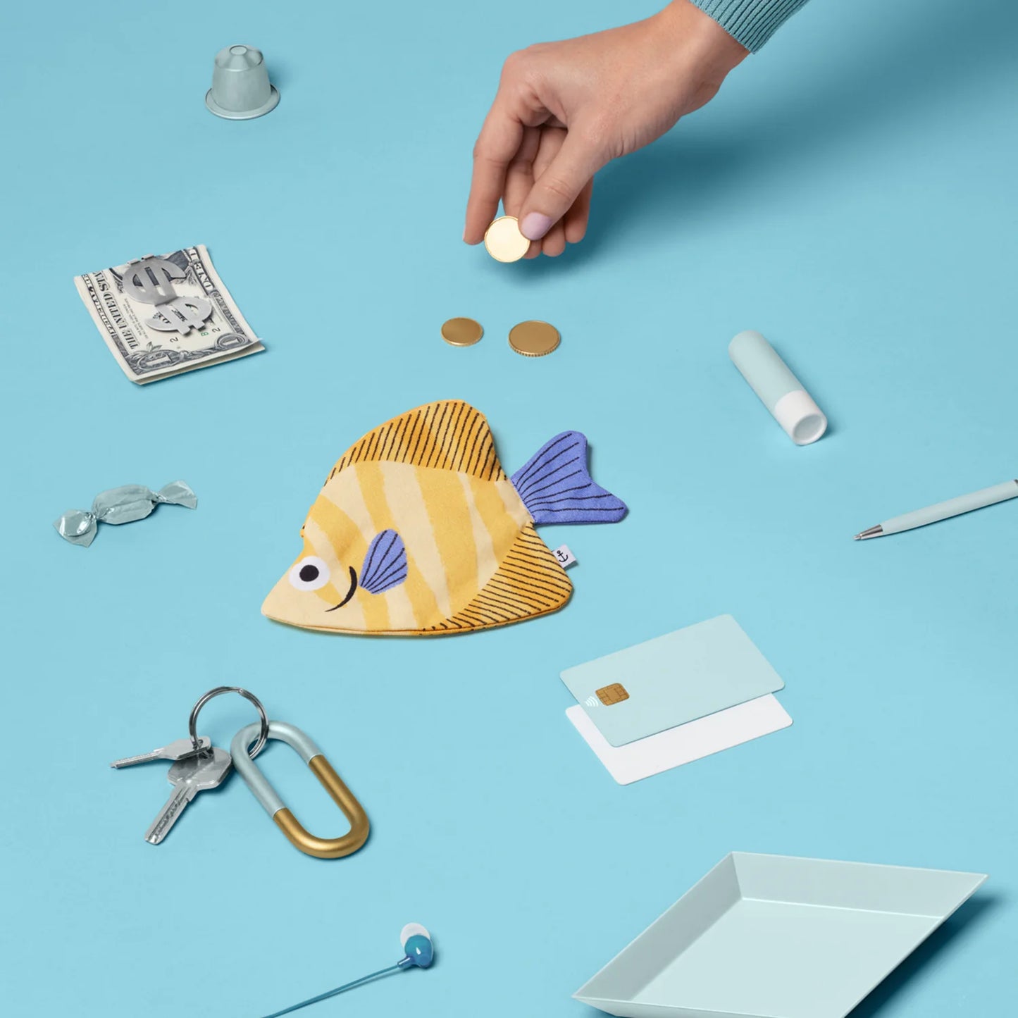 Pez Mola Mola Amarillo (Llavero)