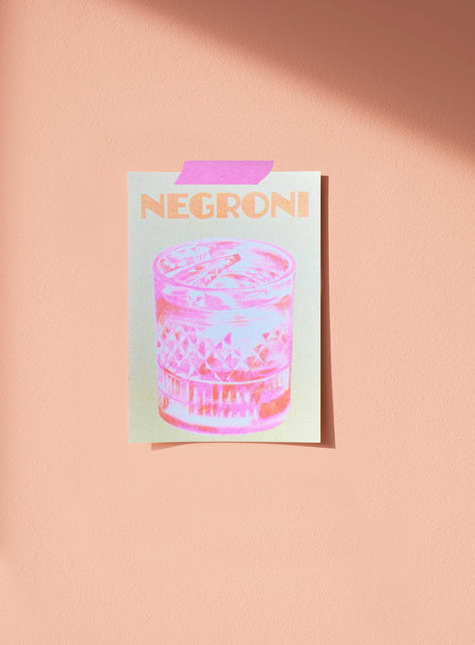 Riso Negroni – Ilustración original de Laura Ortiz | Leopardo Leopardi Barcelona