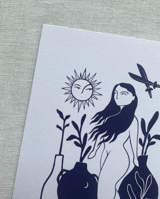 ilustración guerrera a5