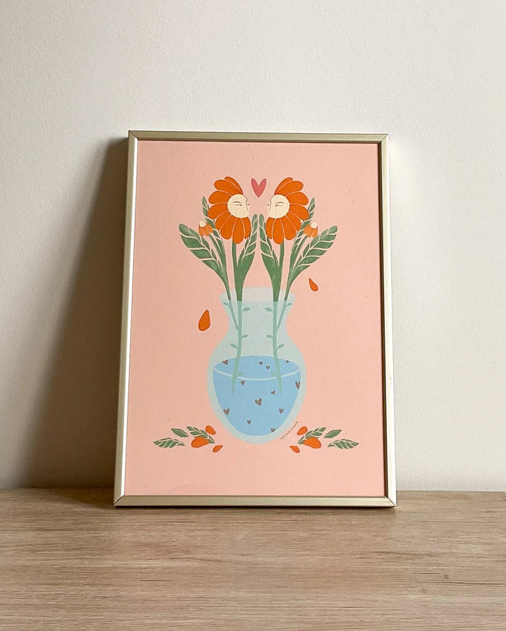 ilustración el amor es una flor