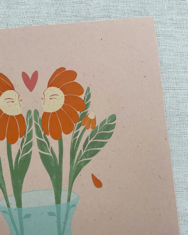 ilustración el amor es una flor