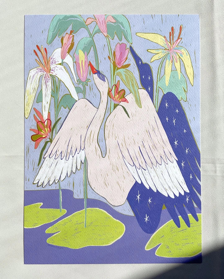 ilustración cisne