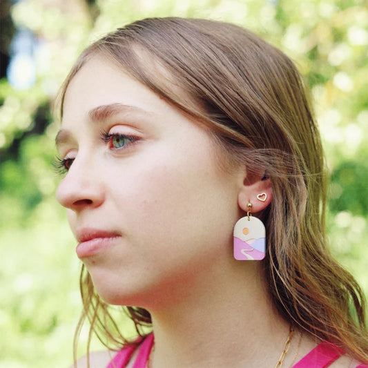 Paisaje Violeta Earrings