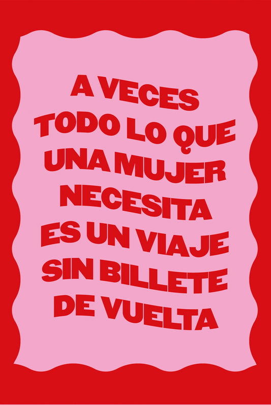 Sin billete de vuelta – Ilustración original de Laura Ortiz | Leopardo Leopardi Barcelona