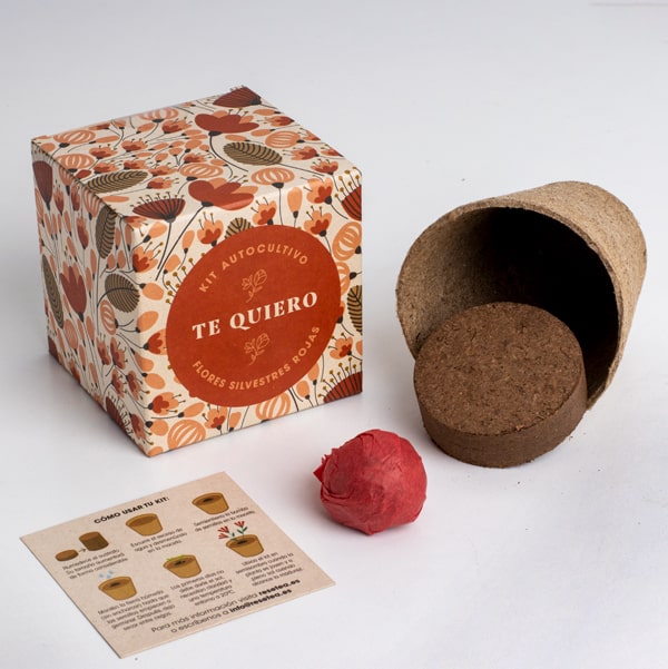 Kit autocultivo díselo con flores (Te quiero)