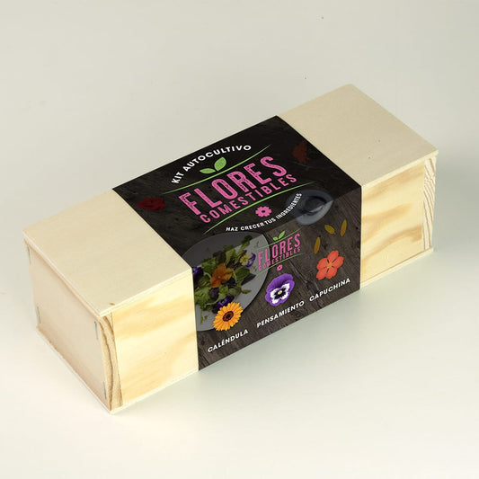Kit Autocultivo Flores Comestibles (Caléndula, pensamiento y capuchina)
