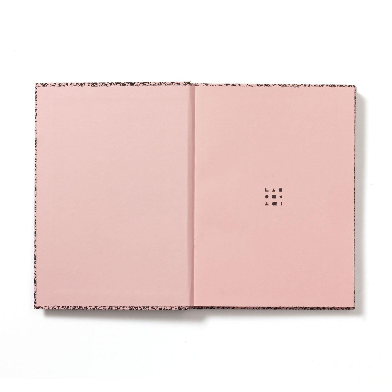libreta rosa pastel