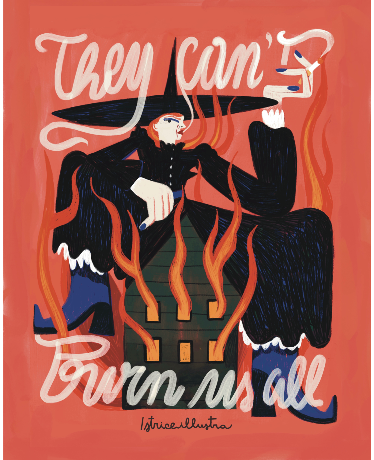 They Can't – ilustración original de Istriceillustra | Leopardo Leopardi Barcelona