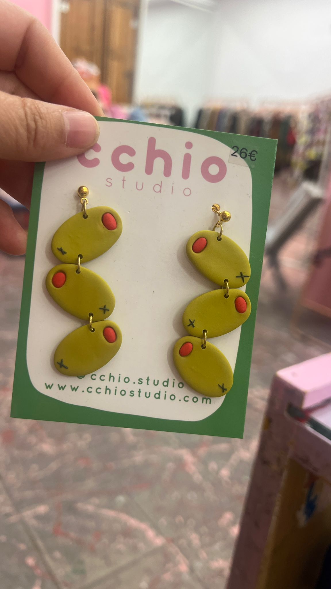 Pendientes olivas