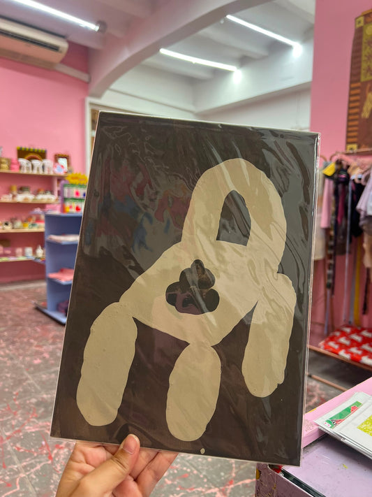 ilustracion original caca en silla