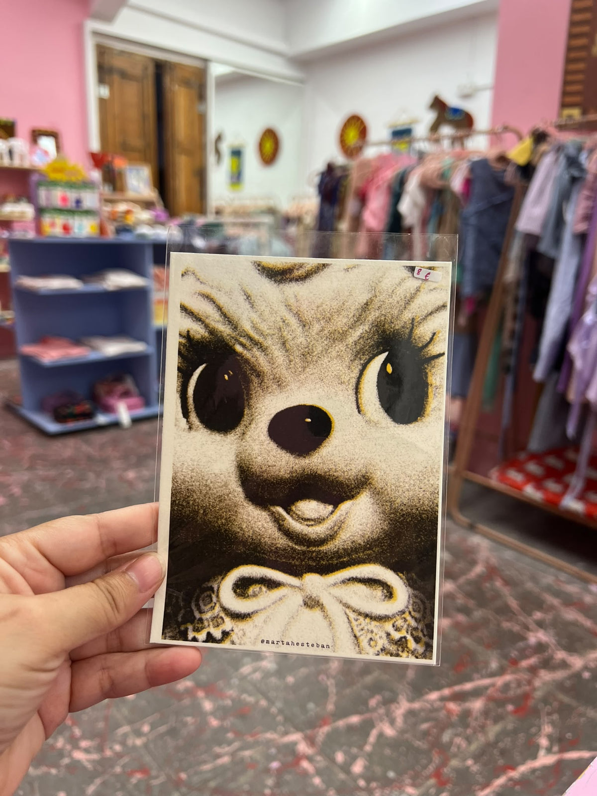 postal carita de muñeco
