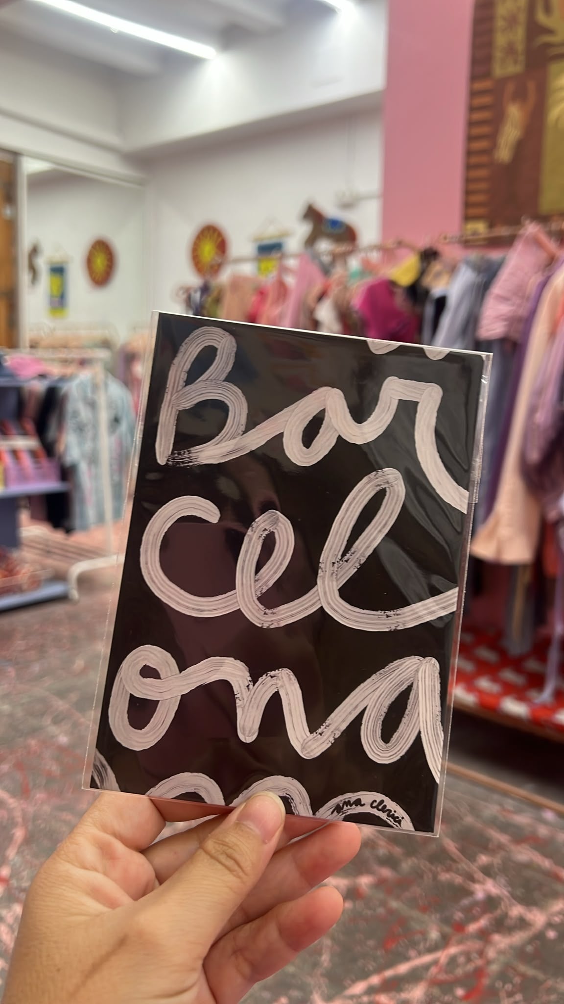 postal barcelona negra