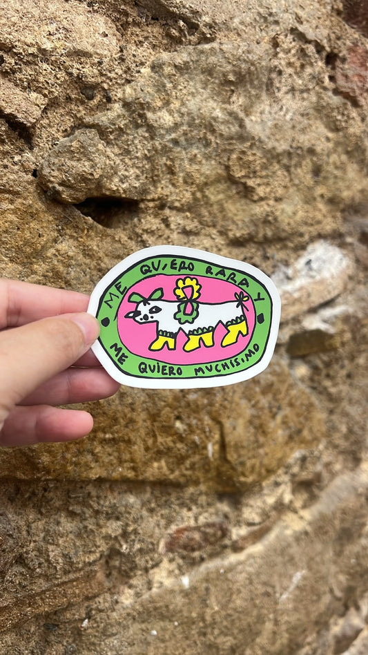 sticker me quiero rara
