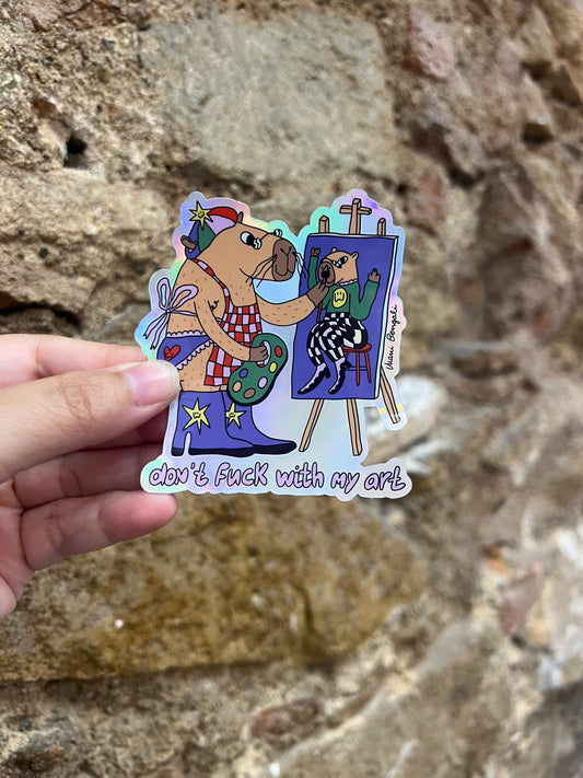 sticker dont fuck with my art