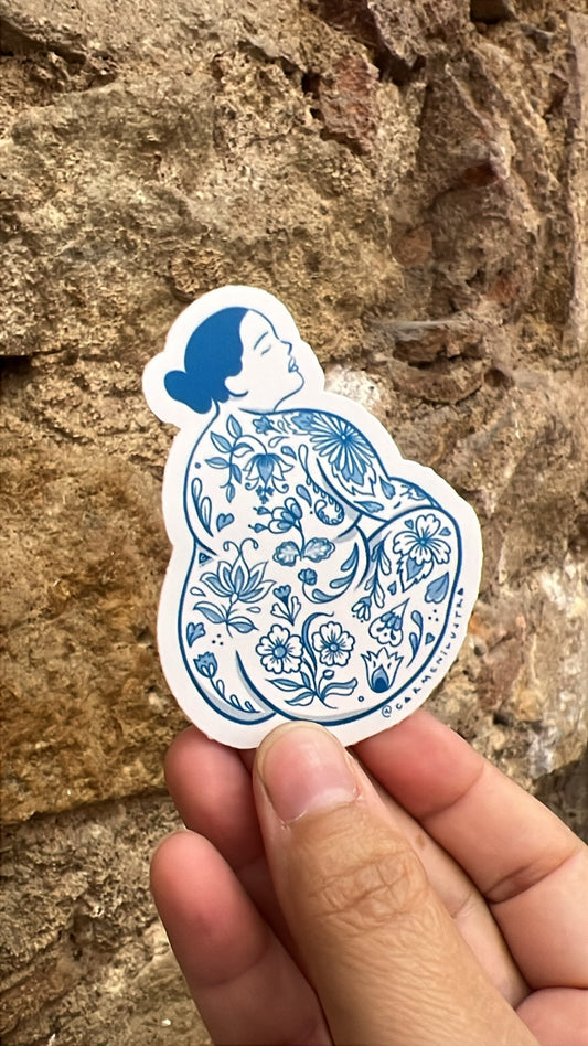 sticker gorda espaldas