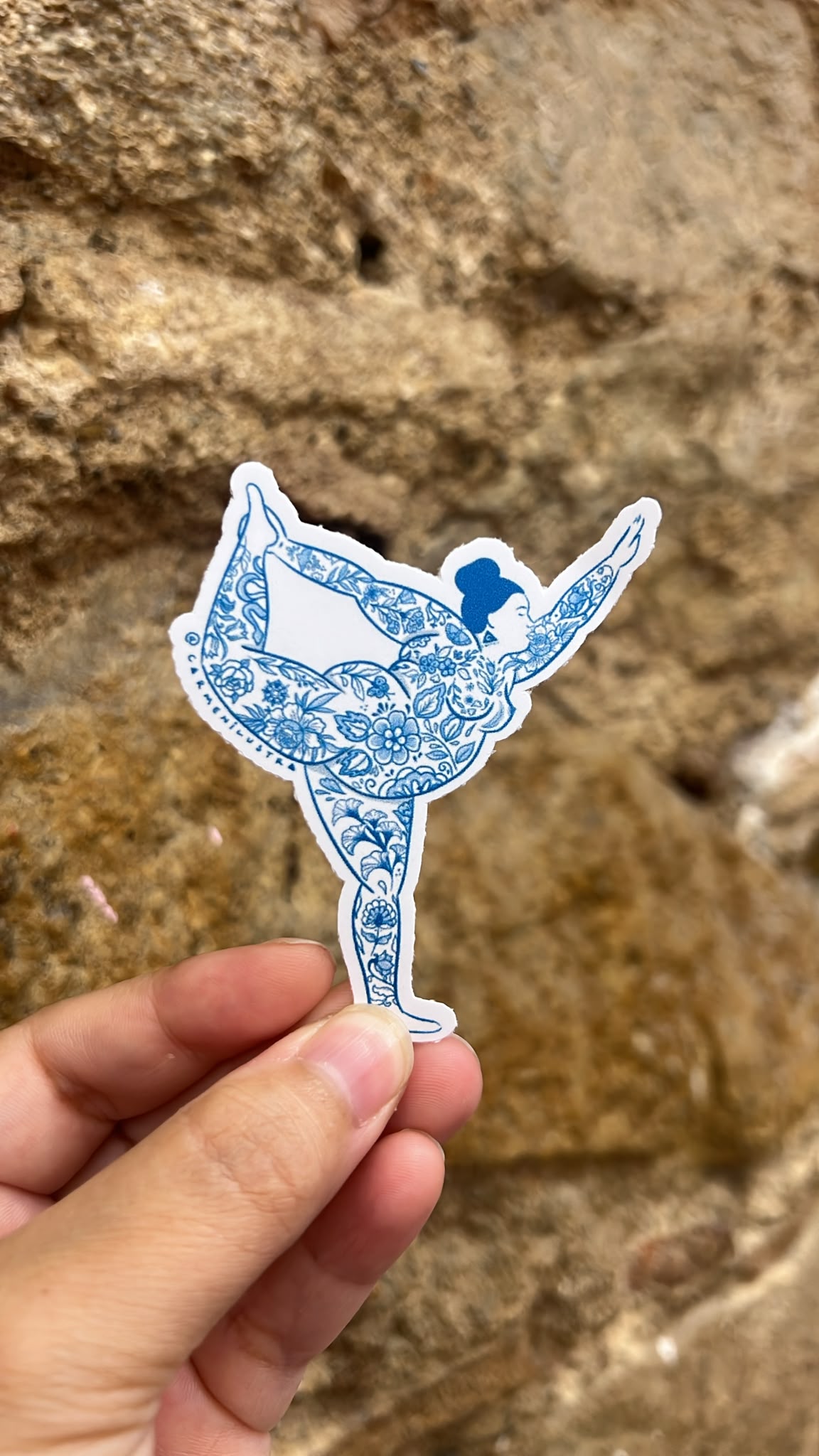 sticker gorda yoga