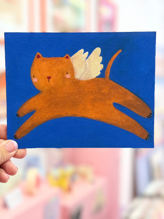 cuadro gato volador