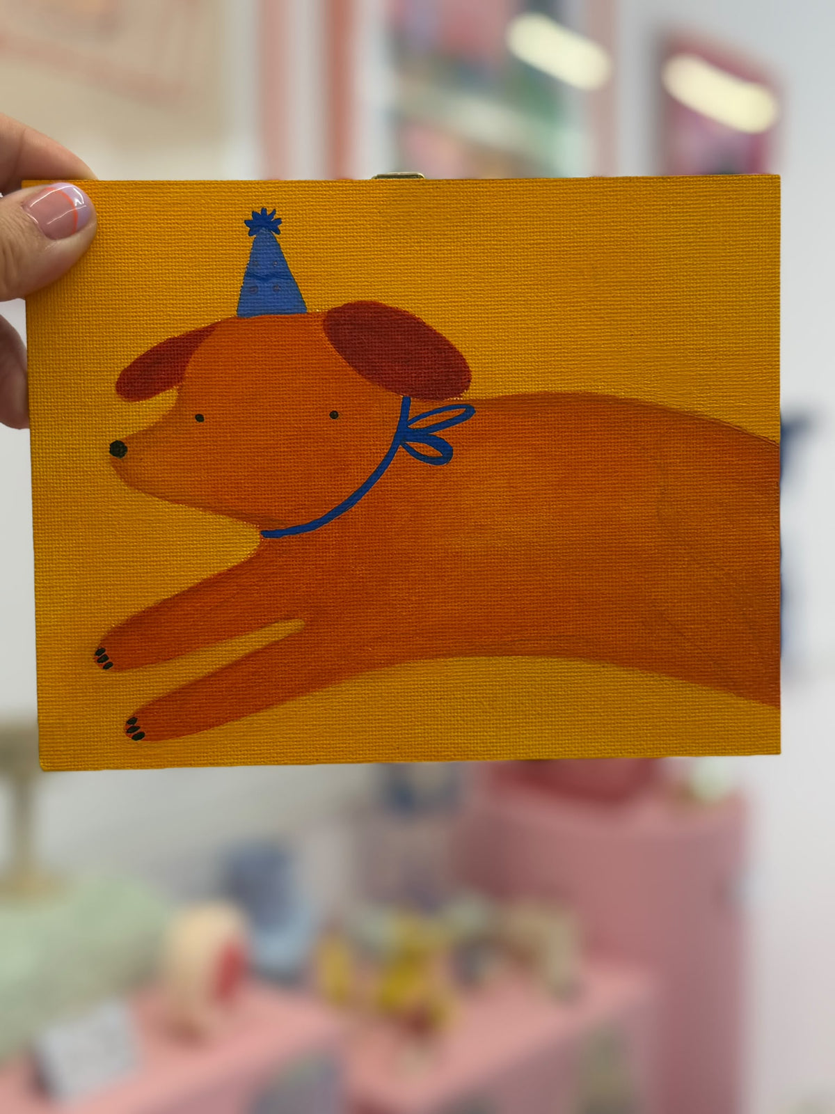 cuadro perro cumple