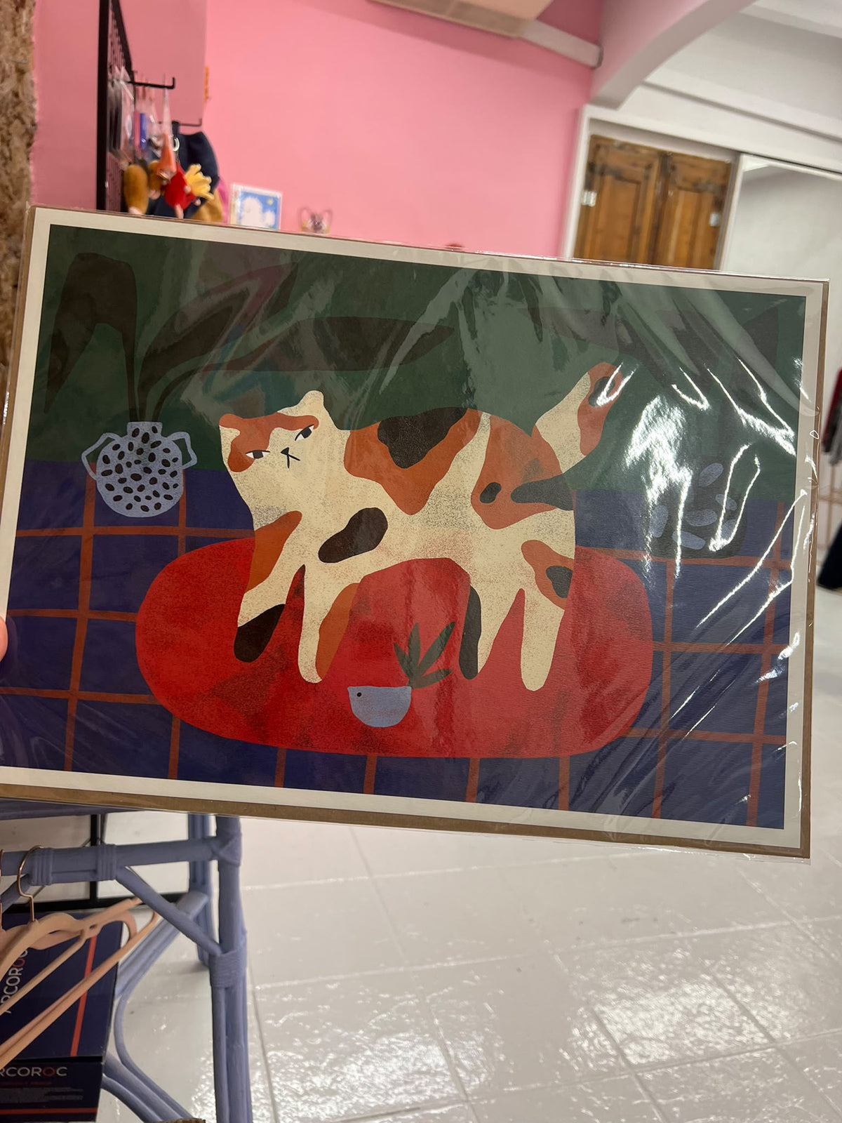 ilustracion gato en sofa