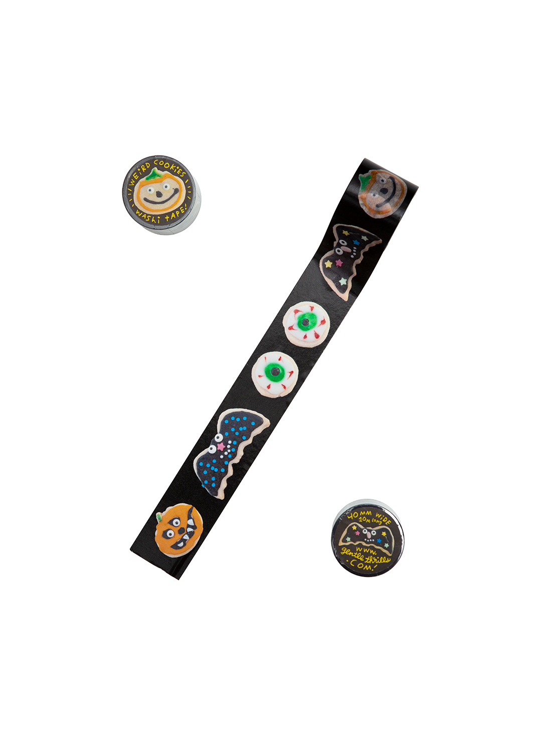 gentle thrills - Cinta washi de galletas de Halloween
