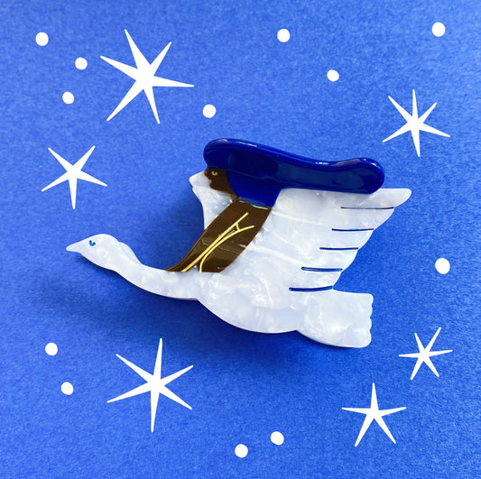 pinza de pelo Girl and Swan