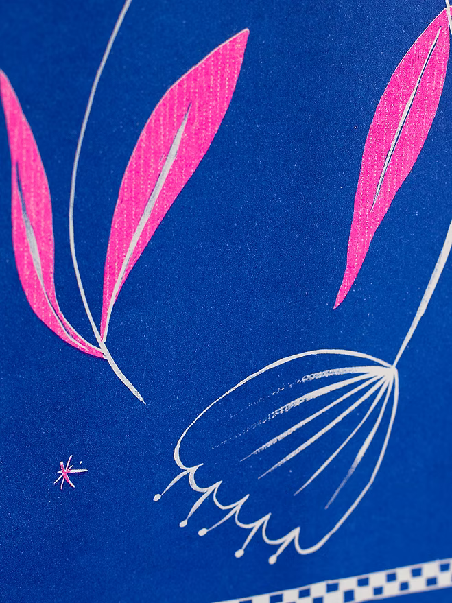 tarjeta dancing flowers