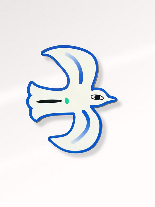sticker mediterranean bird holo
