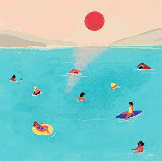 ilustracion banyistes