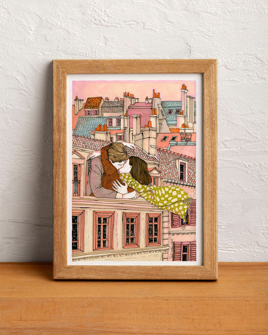 ilustración besame en cualquier momento