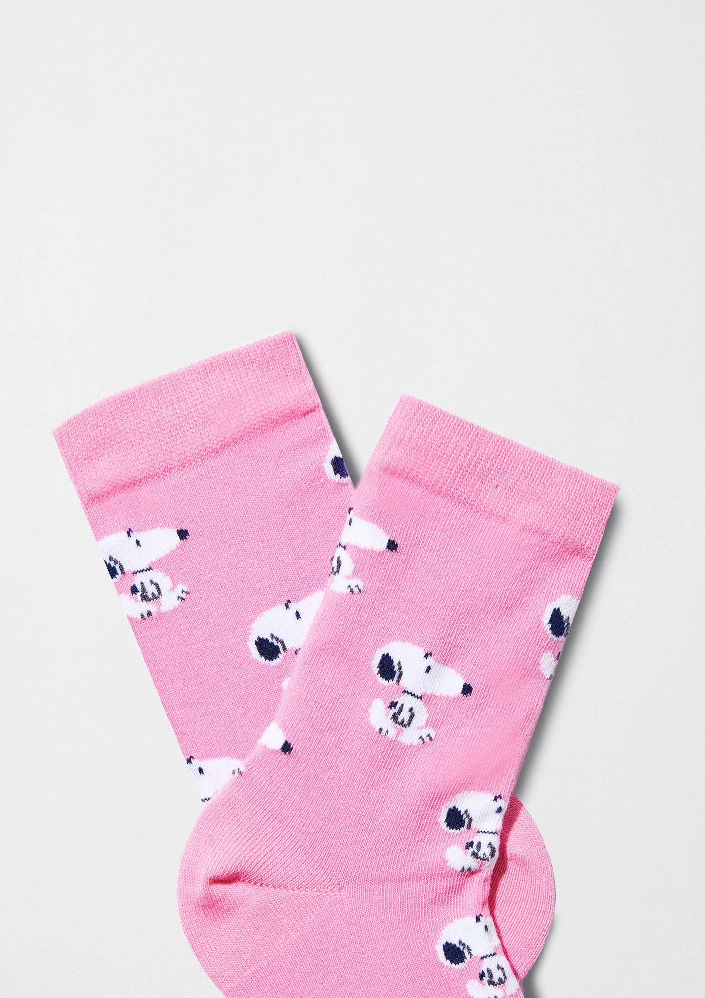 BESOCKS - BeSnoopy Pink - 100% Organic Cotton Socks
