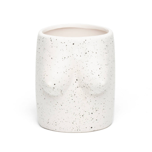 jarron de tetas blanco