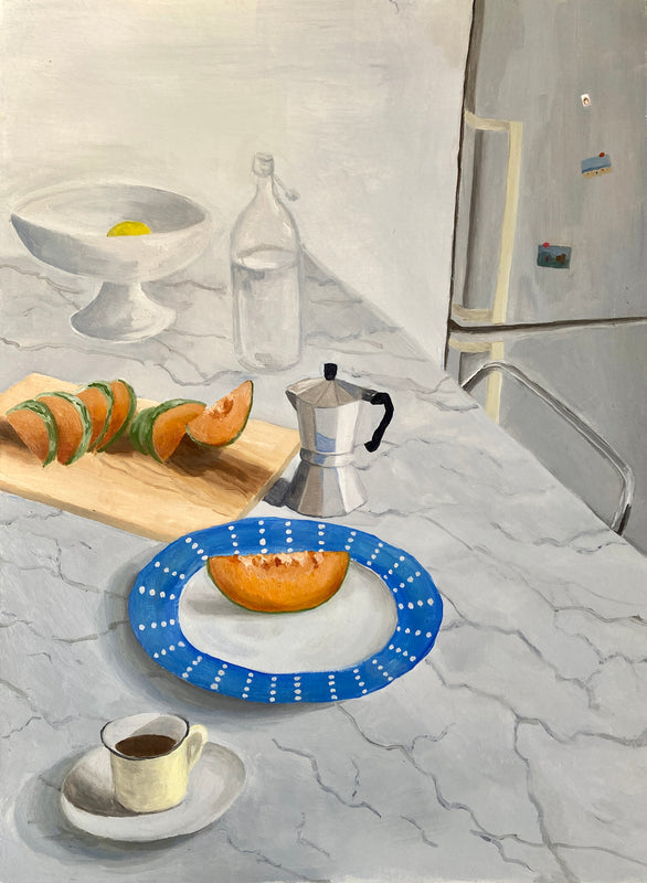 Print cafetera — ilustración original Ceruleo Barcelona