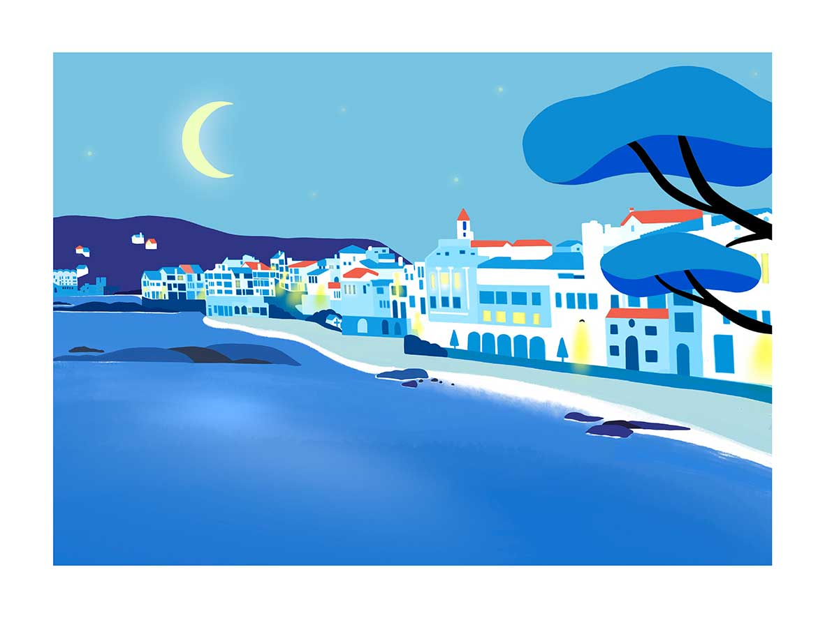 ilustracion calella de nit