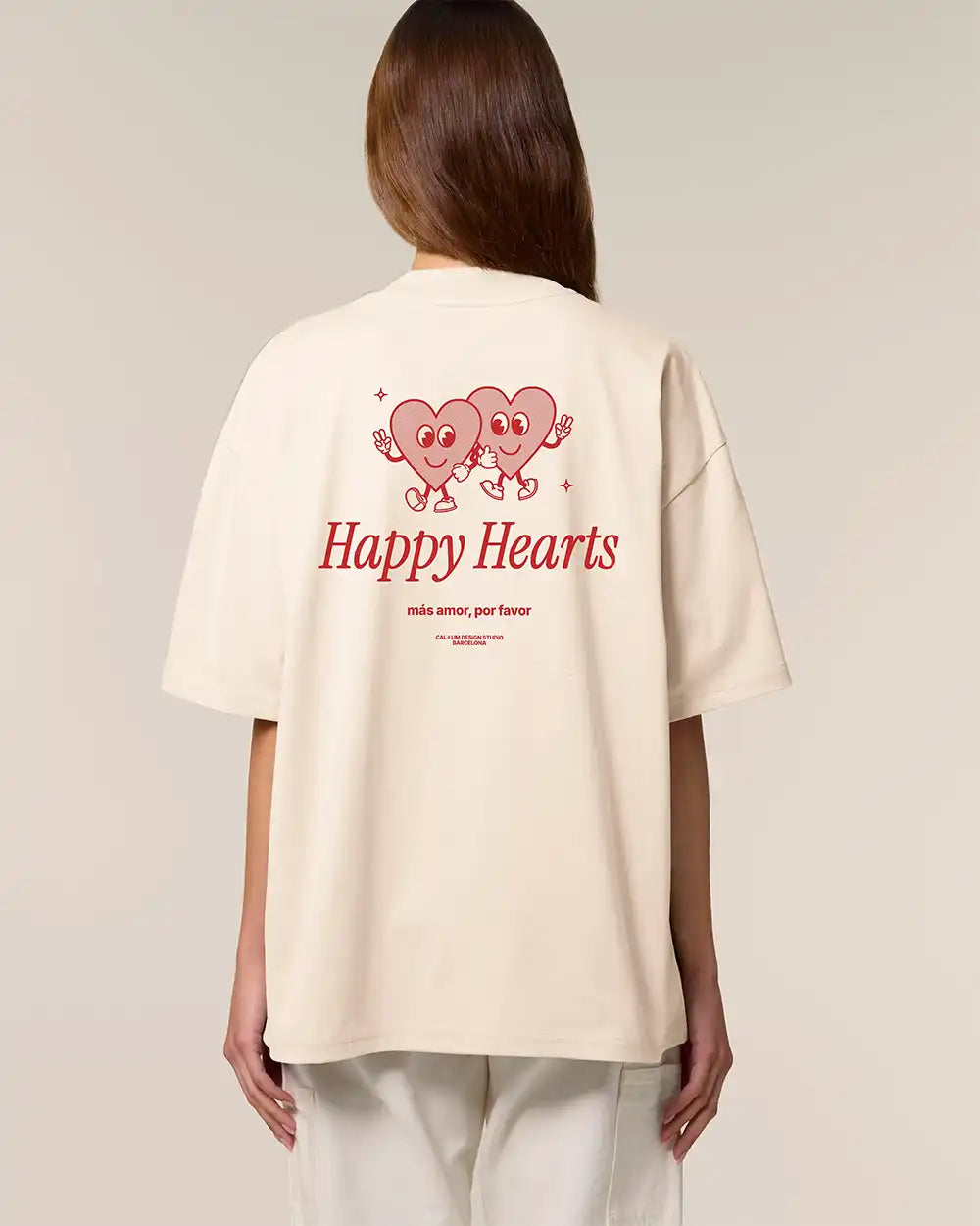 camiseta organica two hearts