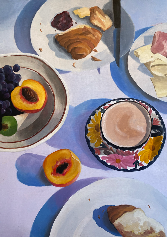 Print croissant — ilustración original Ceruleo Barcelona