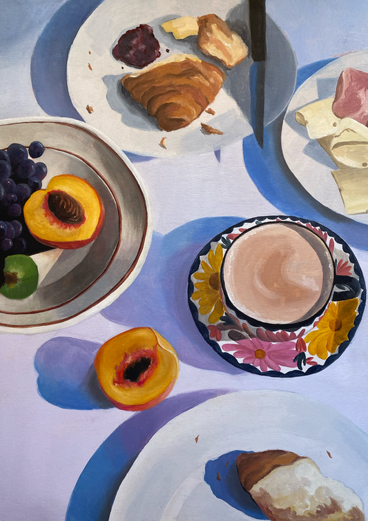 Print croissant — ilustración original Ceruleo Barcelona