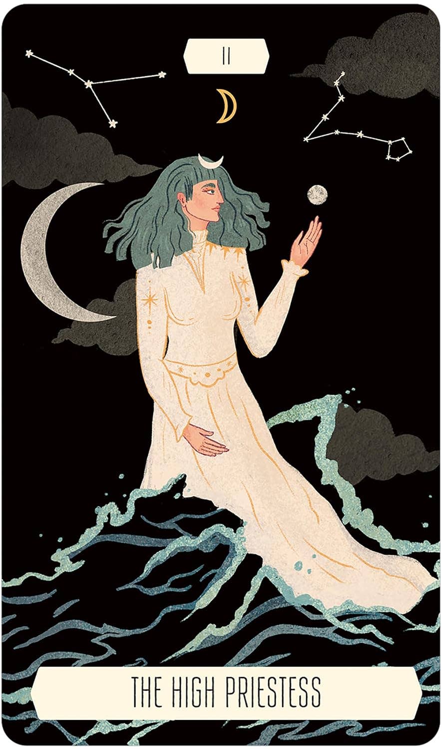 Baraja y folleto de cartas del Tarot del Zodiac en Tin Us Games Systems