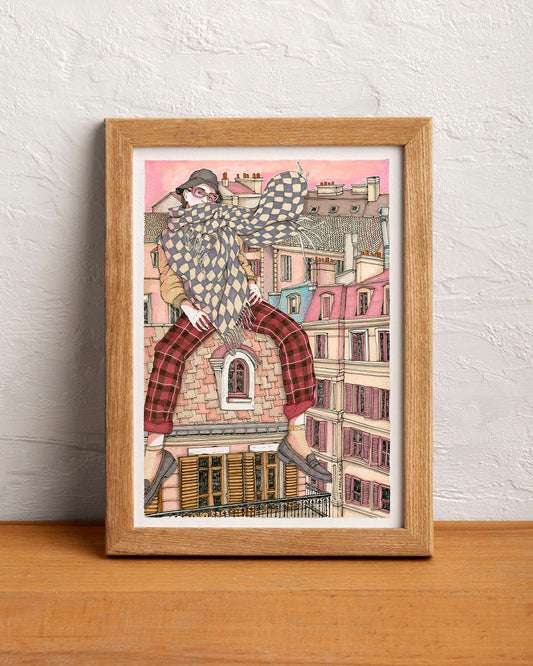 ilustración desde los tejados se piensa mejor