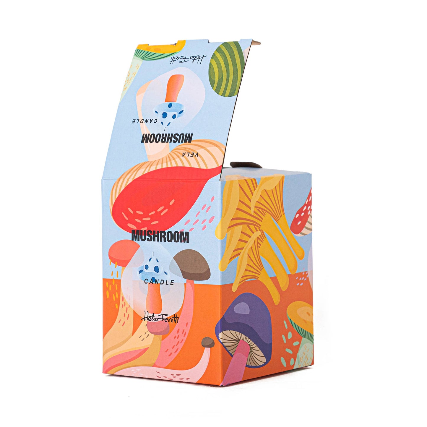 vela de hongo azul grande