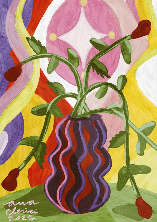 ilustración flores marchitas