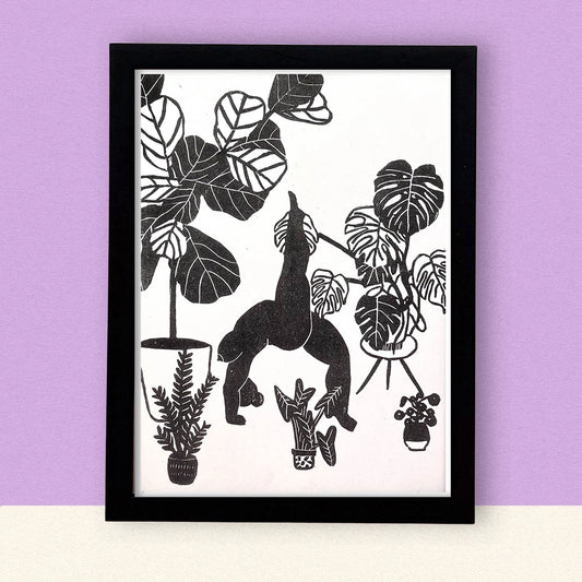 risografia A3 yoga girl