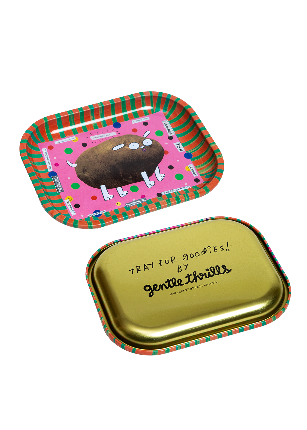 bandeja de metal para patatas