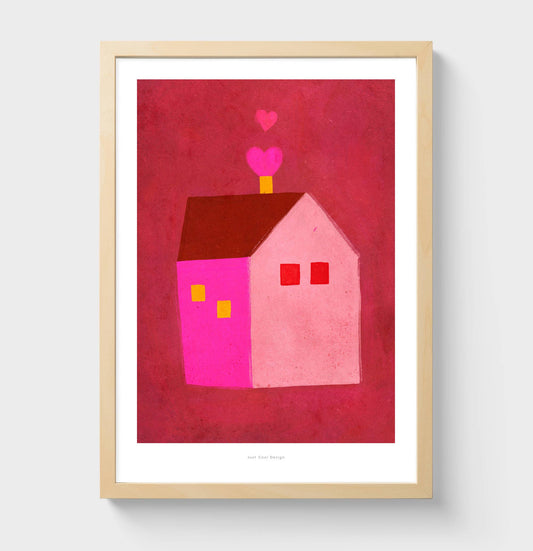 Just Cool Design - Hogar Dulce Hogar | Impresión Ilustrativa Poética A4–A3