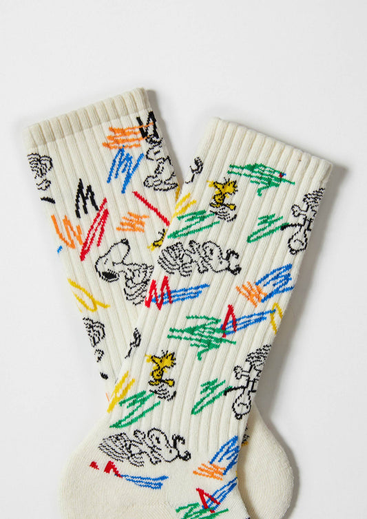 BESOCKS - BeSnoopy Paint - 100% Organic Cotton Socks