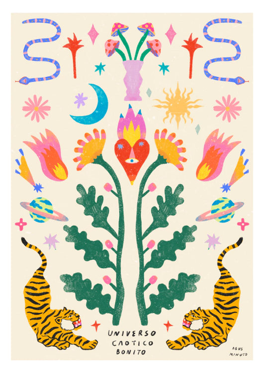 ilustración caos bonito