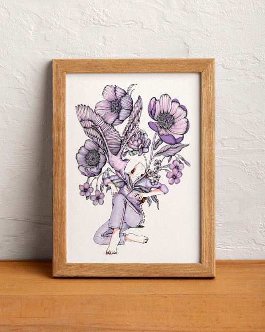 ilustración florece