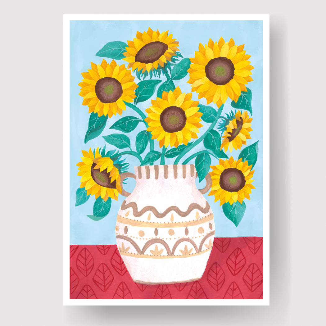 ilustracion girasoles
